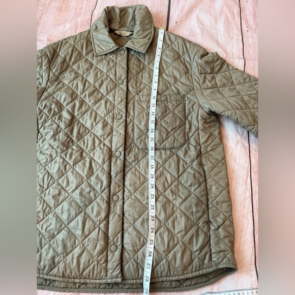 Womans BANANA REPUBLIC XS/S QUILTED Khaki GREEN PUFFER JACKET WOMEN RN 54023 - Picture 2 of 7